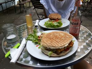 Seitan Burger at Falscher Hase in Dresden