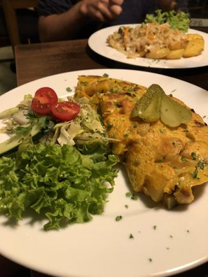 Vegan “omelette" at Falscher Hase in Dresden