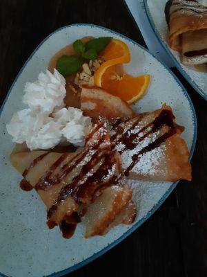 Very good pancakes! at Falscher Hase in Dresden