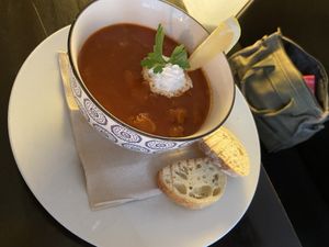 Russische Suppe at Falscher Hase in Dresden