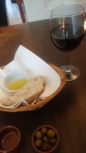 Organic red wine at Marits Eetkamer in Amsterdam