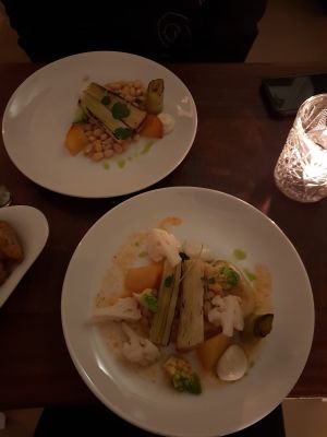Gluten free option with cauliflower instead of barley  at Marits Eetkamer in Amsterdam