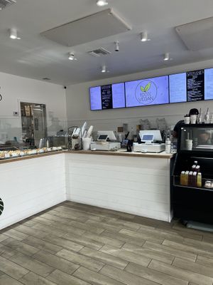front counter  at Stephanie's Vegan Bakery + Cafe in Fort Lauderdale