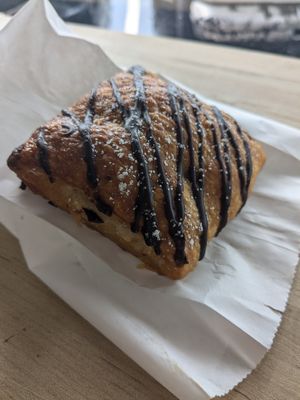 Chocolate croissant at Stephanie's Vegan Bakery + Cafe in Fort Lauderdale