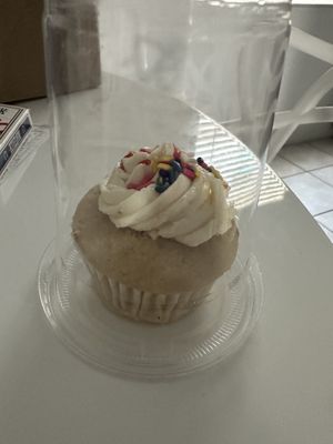 Cupcake for my mom  at Stephanie's Vegan Bakery + Cafe in Fort Lauderdale