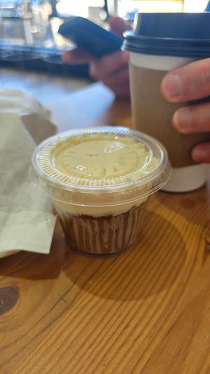 Carrot cake cupcake at Stephanie's Vegan Bakery + Cafe in Fort Lauderdale