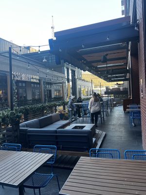 Outdoor patio #Veganuary at Blue Sushi Sake Grill in Nashville