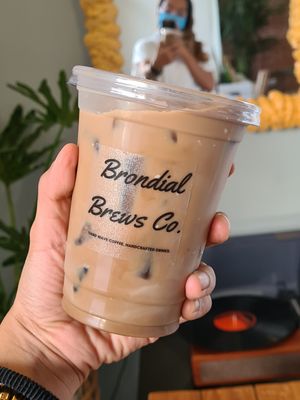 coconut latte at Brondial Brews in Balanga