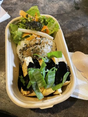 BBQ rice bowl with charcoal sauce   at Little Milkyway in Baguio City