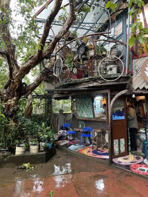 Outdoor seating   at Little Milkyway in Baguio City