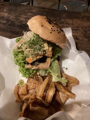 Barbeque burger  at Little Milkyway in Baguio City