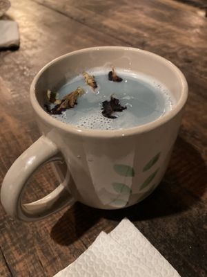 Blue moon latte   at Little Milkyway in Baguio City