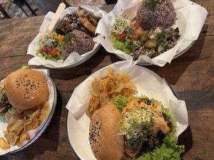 Mexshroom burger  at Little Milkyway in Baguio City