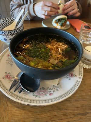 Mushroom dashi ramen  at Kawa Ni in Westport