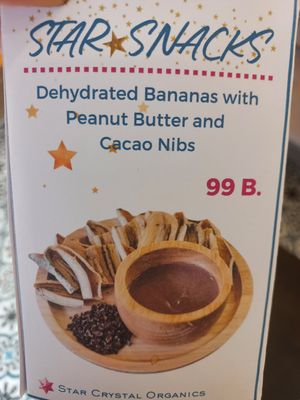 Snack offering at Star Crystal Organics in Chiang Mai