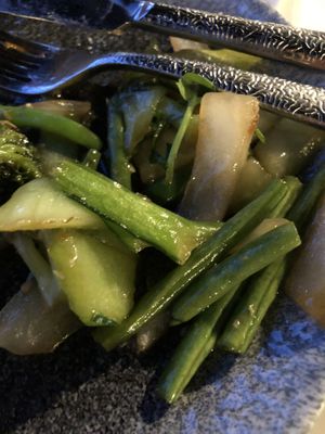 Asian greens side was delish!  at Re Nao in Galway