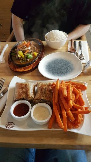 Bao cui jianbing and vegan duck at Re Nao in Galway