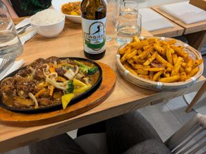 Mock duck and spicy chips at Re Nao in Galway