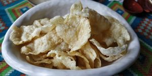 Chips from a local fruit. at Pegaga in Langkawi