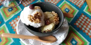 Coconut and mango ice cream at Pegaga in Langkawi