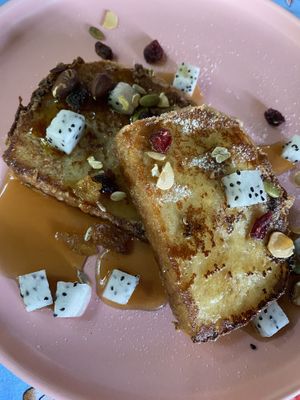 French Toast 28 MYR  at Pegaga in Langkawi