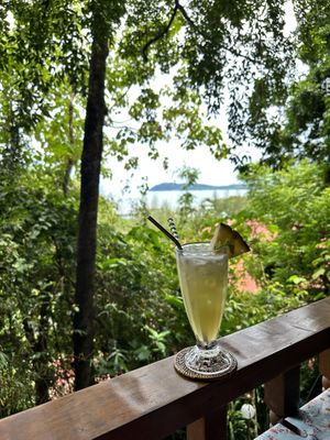 Delicious pineapple lime juice   at Pegaga in Langkawi