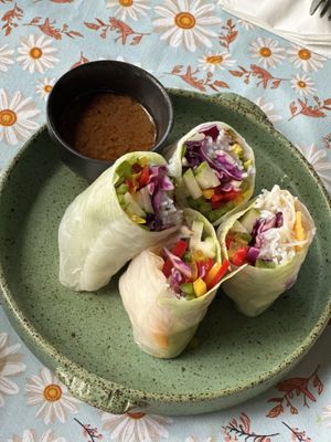 Fresh spring rolls  at Pegaga in Langkawi