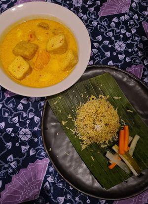 Pineapple-sweet potato curry. at Pegaga in Langkawi