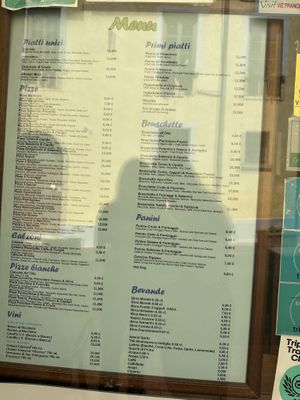 Menu   at Lo Spuntino in San Gimignano