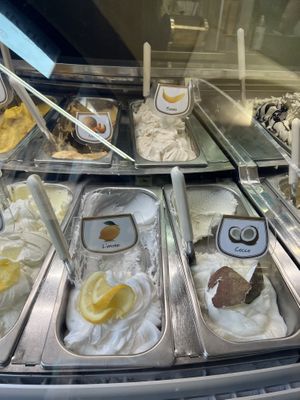 Vegan flavors   at Caffetteria Gelateria dell'Olmo in San Gimignano