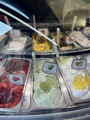 The apple was great!  at Caffetteria Gelateria dell'Olmo in San Gimignano