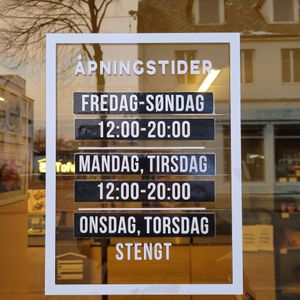 Opening hours at Tofuhuset in Sandnes