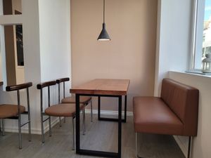 Indoor seating at Tofuhuset in Sandnes