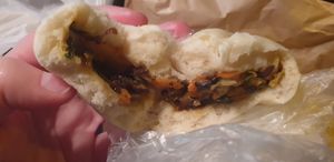 Vegan steamed bun at Taste of the Orient in Castlemaine