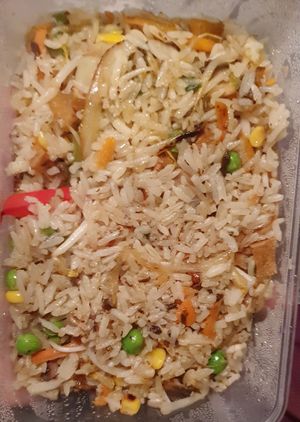 Vegan fried rice at Taste of the Orient in Castlemaine