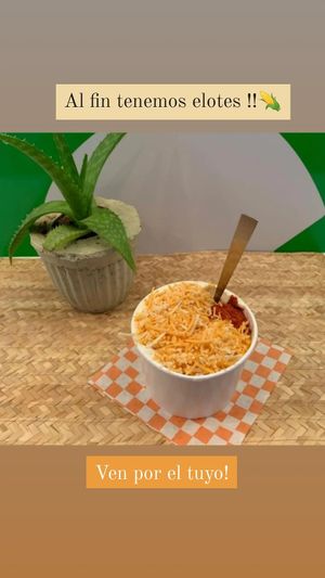 Elote vegano at Vegandra in San Luis Potosi