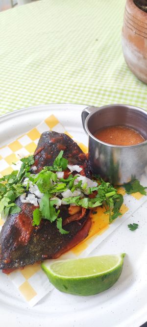 Mega quesabirria de setas at Vegandra in San Luis Potosi