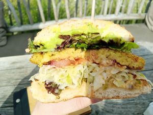 Falafelburger 😋 at Surfcafé in Norderney