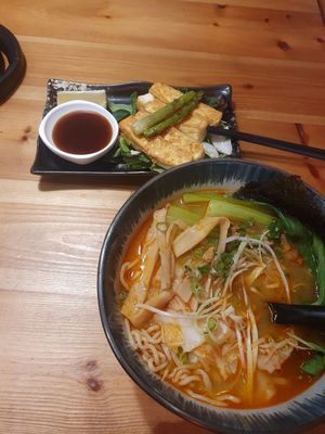 I forgot to take a picture of the kimchi at Takumi Ramen in Barcelona