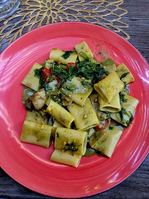 Pasta mit Steinpilzen und Pesto at La Tabisca in Rechberghausen