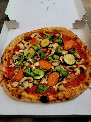 Pizza Vegana at La Tabisca in Rechberghausen