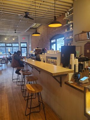 Inside at James Oliver Coffee in Detroit