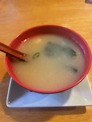 Miso soup   at Momo Japanese Fusion Restaurant in Milford