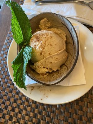 Vegan vanilla caramel ice cream  at G-Zen in Branford