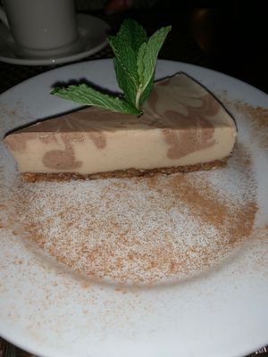 Raw Chai Carmel swirl cheesecake  at G-Zen in Branford