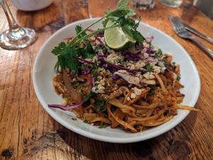 Vegan Pad Thai at Bida Manda in Raleigh
