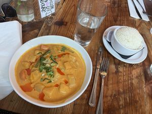 Pumpkin curry  at Bida Manda in Raleigh
