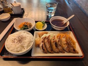 Vegan age set meal at KAMINARI GYOZA in Los Angeles