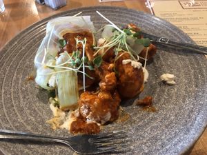 Buffalo cauliflower   at Vegan & Vine in Phoenix