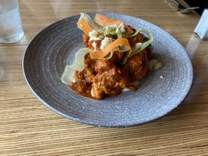 Buffalo cauliflower  at Vegan & Vine in Phoenix
